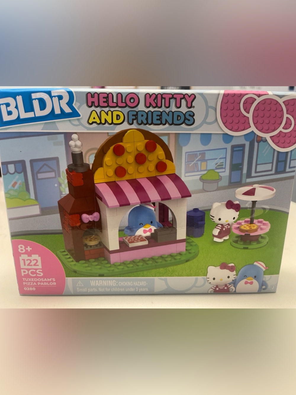 Hello Kitty Pink and White Café Building Block Set